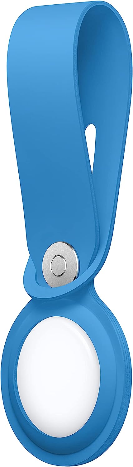 Apple AirTag Polyurethane Loop for AirTag - Capri Blue - MLYX3ZM/A (AirTag not included)