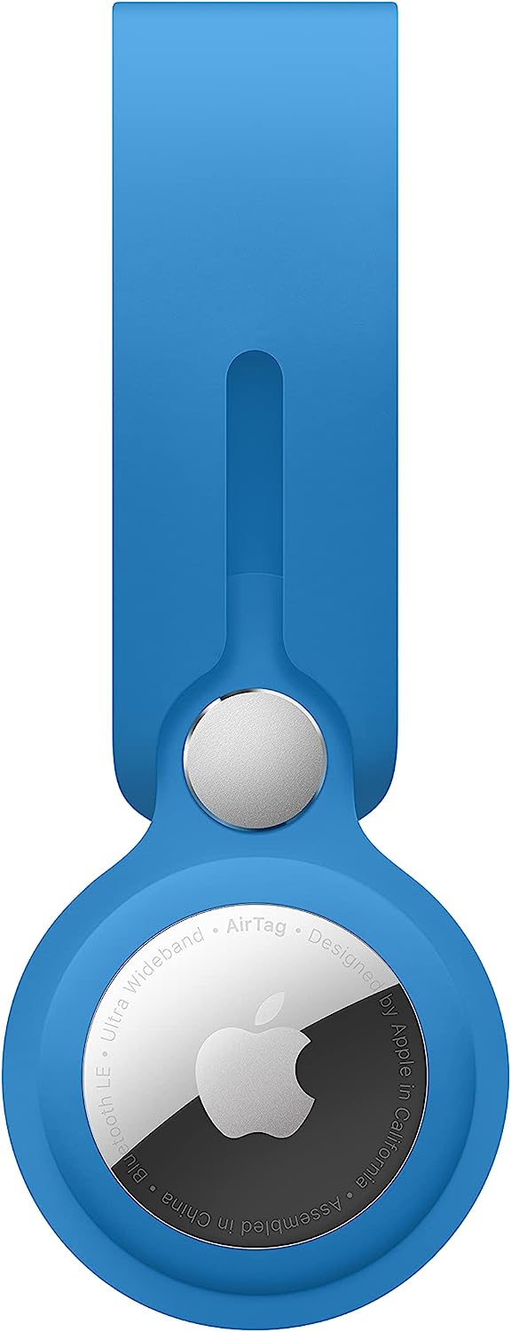 Apple AirTag Polyurethane Loop for AirTag - Capri Blue - MLYX3ZM/A (AirTag not included)