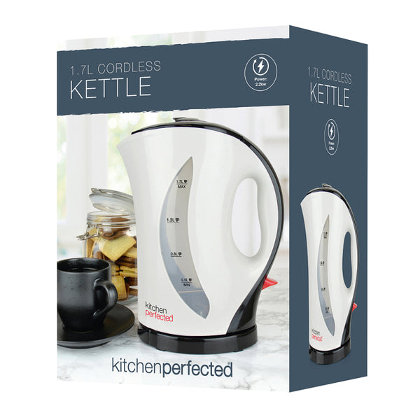 Lloytron KitchenPerfected 2Kw 1.7Ltr Cordless Kettle - White - E1524WI