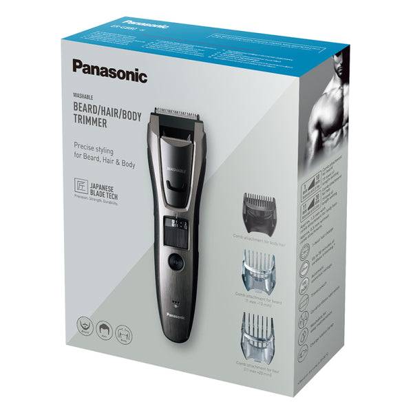 Panasonic ER-GB80-H Wet and Dry Electric Beard, Hair and Body Trimmer for Men - Black - ERGB80H