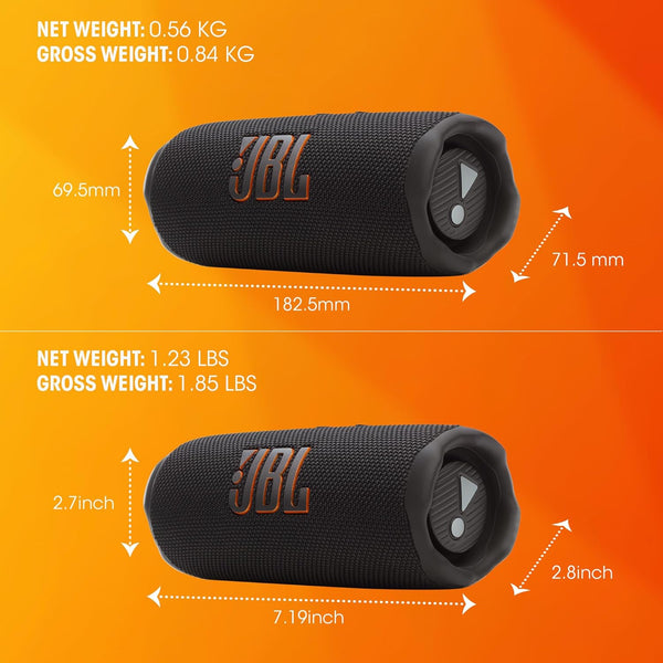 JBL Flip 7 Wireless Portable Bluetooth Speaker, 16 Hours of Playtime, IP68 Waterproof