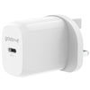Groov-e USB-C Mains Charger 20W Power Delivery - White - GVMA107WE
