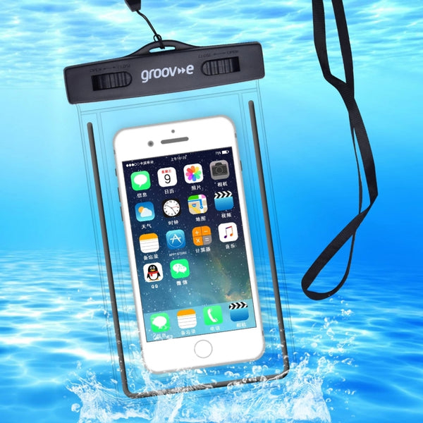 Groov-e Waterproof Pouch for Smartphones upto 6.8" - GVMP156