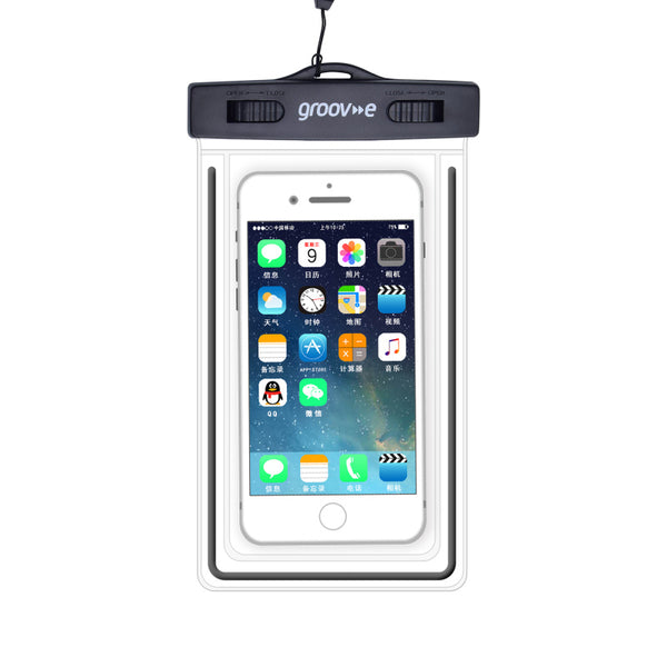 Groov-e Waterproof Pouch for Smartphones upto 6.8" - GVMP156