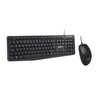 Groov-e Wired Full Size Keyboard & Mouse Set - Black - GVPC19BK