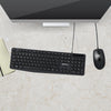 Groov-e Wired Full Size Keyboard & Mouse Set - Black - GVPC19BK