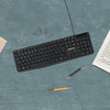 Groov-e Wired Full Size Keyboard USB Connection - Black - GVPC20BK