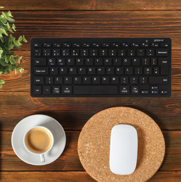 Groov-e Multi Device Wireless Bluetooth Keyboard - Black - GVPC22BK