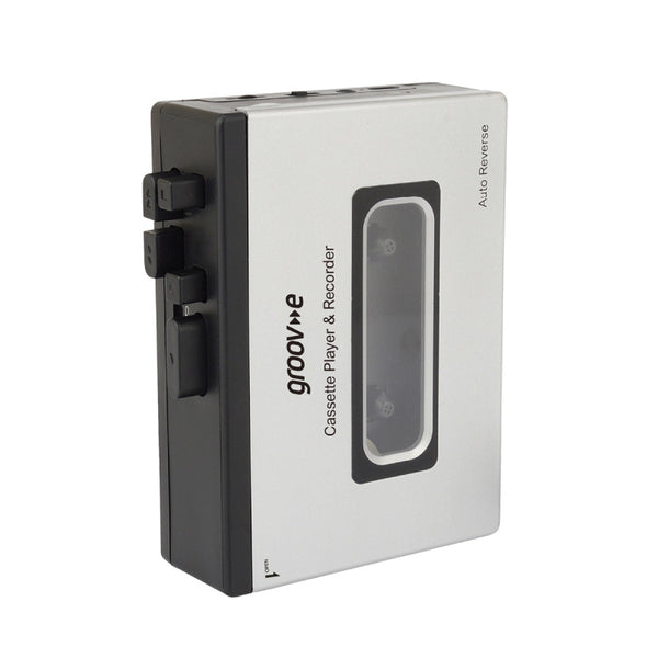 Groov-e Retro Cassette Player & Recorder with Bluetooth - Silver