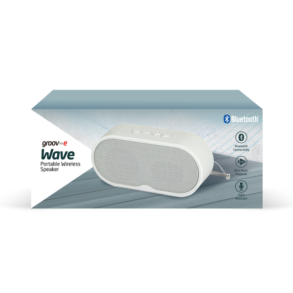 Groov-e Wave Portable Wireless Bluetooth Speaker 3W - Grey