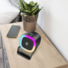 Groov-e Smartphone Holder with Wireless Charging & Bluetooth Speaker- Black - GVWC11BK