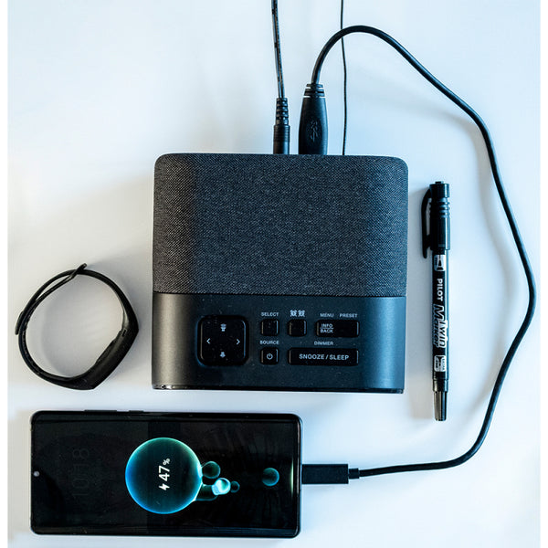 Groov-e Roma Alarm Clock Radio with DAB+/FM Radio With LED Display - Black - GVCR03BK