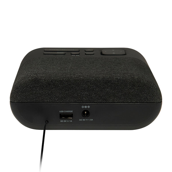 Groov-e Roma Alarm Clock Radio with DAB+/FM Radio With LED Display - Black - GVCR03BK