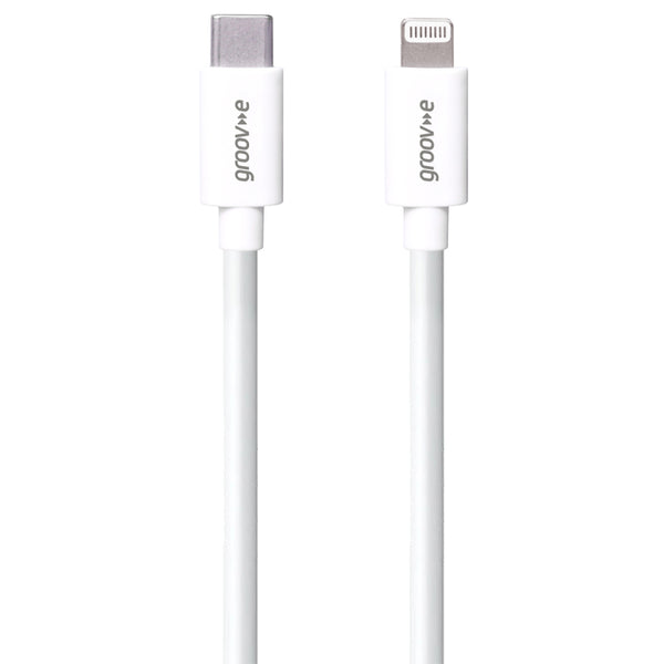 Groov-e MFI Lightning to USB-C Charging Cable 1M - White -  GVMA046WE