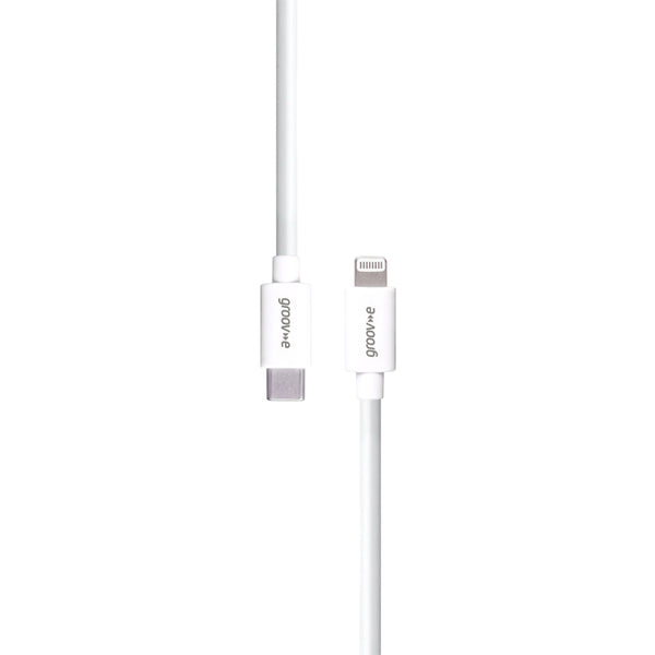 Groov-e MFI Lightning to USB-C Charging Cable 1M - White -  GVMA046WE