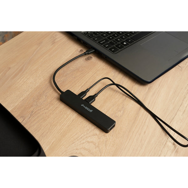 Groov-e Multiport Hub USB-C to 5 Ports (HDMI, USB-C and USB-A x 3) - Black - GVPC10BK