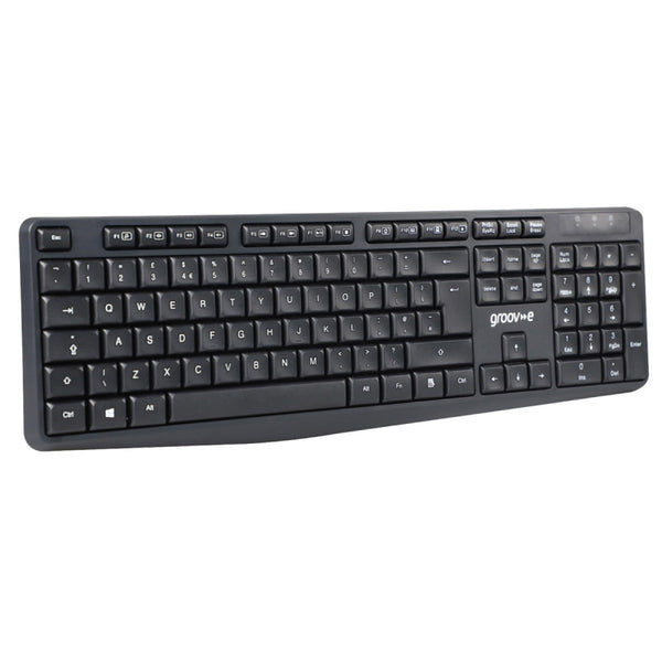 Groo-ve Wireless Full Size Keyboard - Black - GVPC17BK
