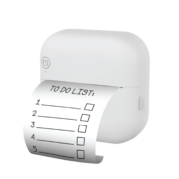 Groov-e Portable Bluetooth Mini Thermal Printer with Paper & Self-Adhesive Rolls - GVMA211WE