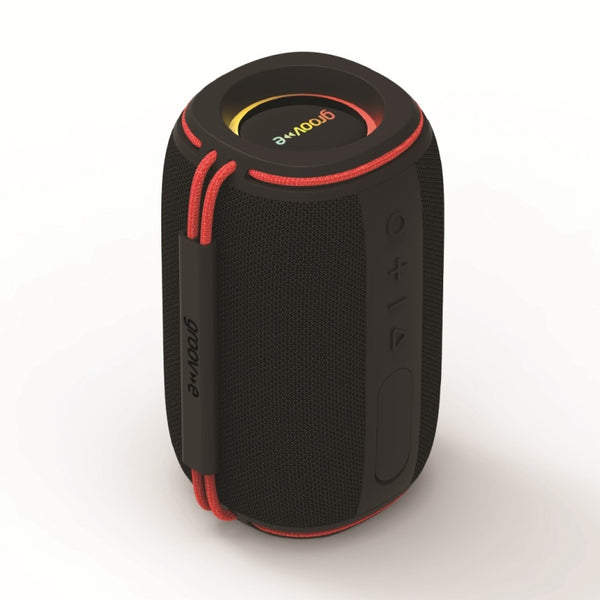 Groov-e Wave Glow Portable 10W Wireless Bluetooth Speaker with LED Lights - Black