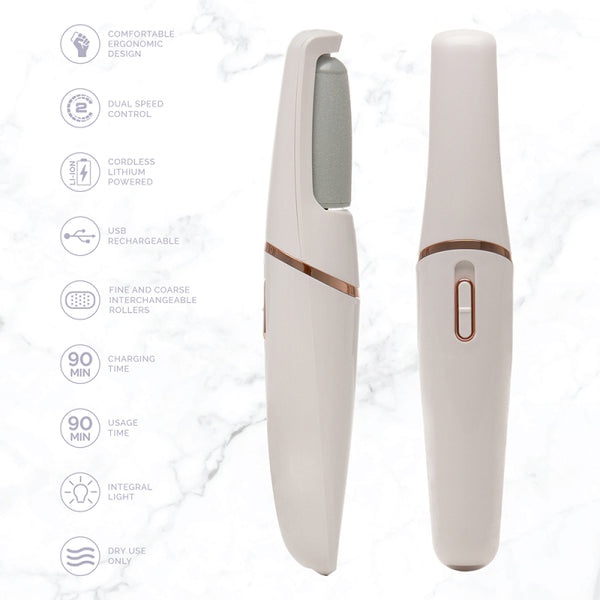 LLoytron Paul Anthony SPA Pro Lithium Rechargeable Pedi Roller Foot Care - H3402
