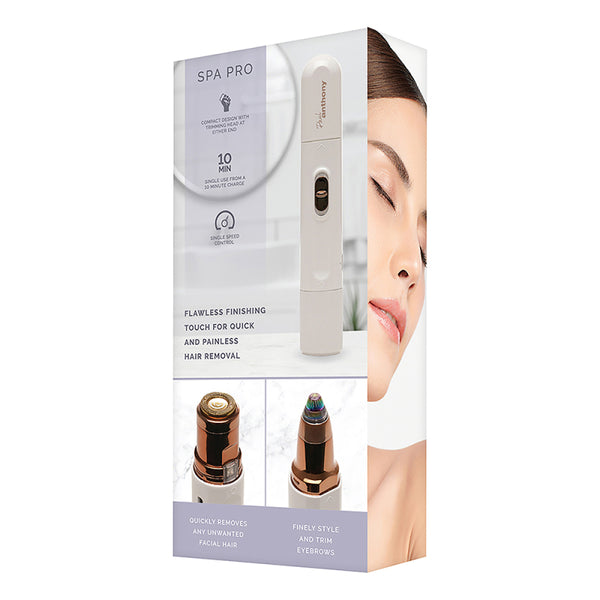 LLoytron Paul Anthony SPA Pro Lithium Rechargeable 2in1 Facial & Eyebrow Trimmer - H3501