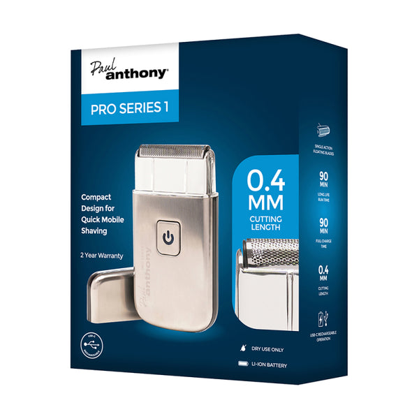 Lloytron Paul Anthony Pro Series 1 Mens USB Lithium Mobile Foil Shaver - H5002