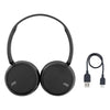 JVC Deep Bass Wireless Bluetooth On Ear Headphones - Carbon Black -  HAS36W-B