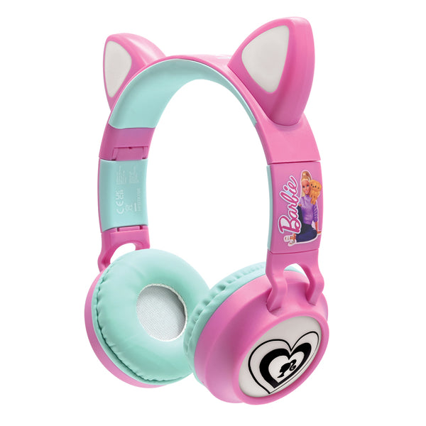 Lexibook Barbie Bluetooth Headphones with LED Lights - HPBTKTBB