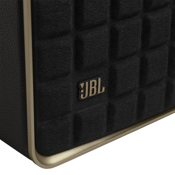 JBL Authentics 200 Smart Home Speaker with Built-In Wi-Fi, Music Streaming, Voice Assist, Bluetooth, Retro Design - Black