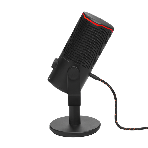 JBL Quantum Stream Studio Triple Condenser USB Microphone with Four Cardioid Pick-Up Patterns for Smooth Streaming - Black