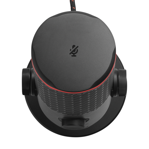 JBL Quantum Stream Studio Triple Condenser USB Microphone with Four Cardioid Pick-Up Patterns for Smooth Streaming - Black