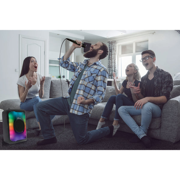 Lexibook Flame Bluetooth Speaker with Mic and Party Lights - K83