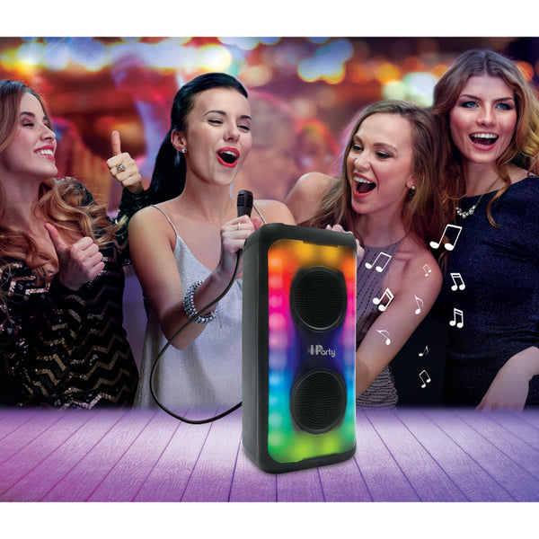 Lexibook Flame Bluetooth Speaker with Mic and Party Lights - K83