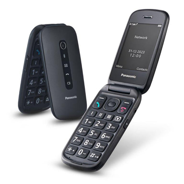 Panasonic 4G Clamshell Mobile Phone with Camera & Bluetooth - KX-TU550EXB