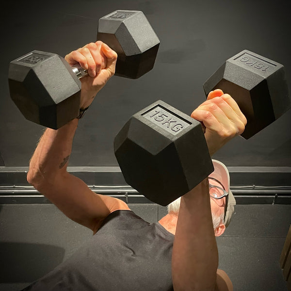 Hex Dumbbells at Home Weights for Strength Training | Iron, Rubber, Non-Slip