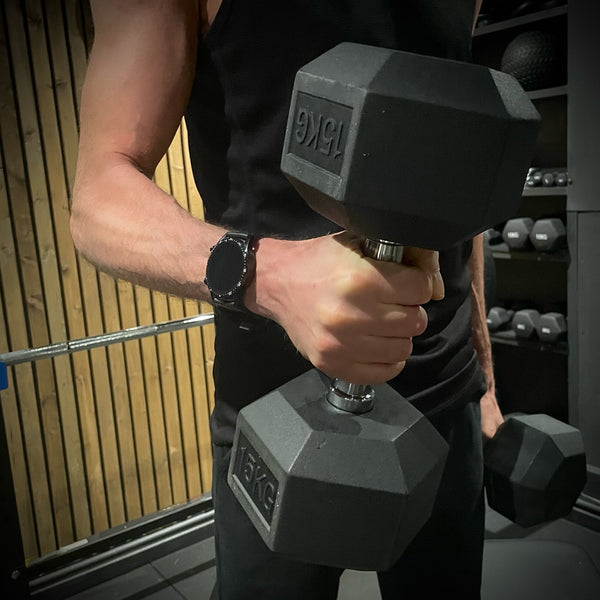 Hex Dumbbells at Home Weights for Strength Training | Iron, Rubber, Non-Slip