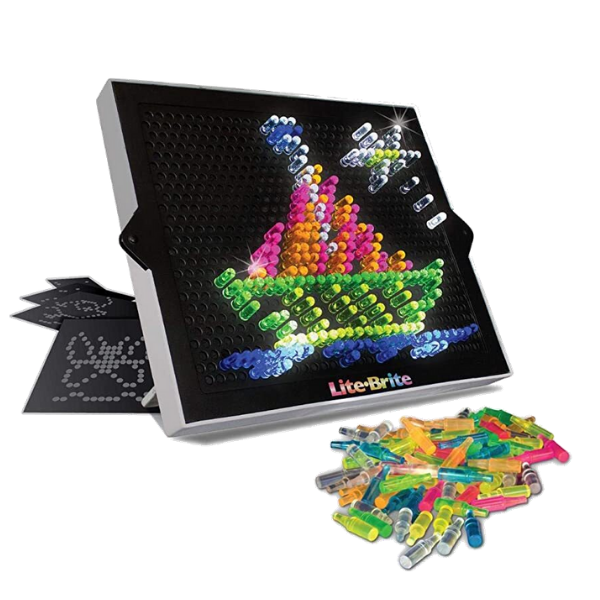 Lite Brite Ultimate Classic Light Vintage Art Toy Craft Board by Basic Fun! | Suitable for Ages 4+ - Multicolour - 02215