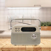 Lloytron 3 Band Bolero Rechargeable Portable Radio + MusicStream - Cream - N6405CR