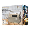 Lloytron 3 Band Bolero Rechargeable Portable Radio + MusicStream - Cream - N6405CR