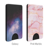 PopSockets PopWallet Sleek, Removable Card Holder Mount for Smartphones - Black, Pink Marble, Blue Galaxy or Chroma Cloud