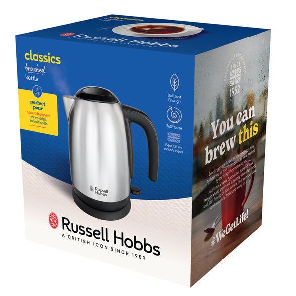 Russell Hobbs 1.7L Fast Boil Brushed Stainless Steel Kettle - 23910
