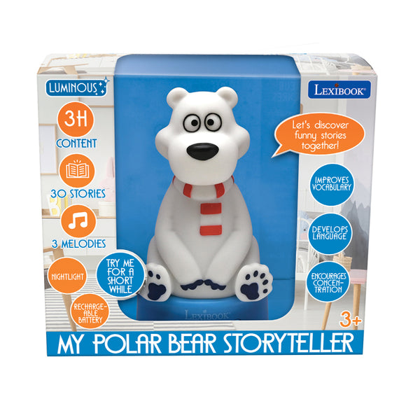 Lexibook 3D Design Teddy Bear Story Teller with Night Light - STN01ANXEN