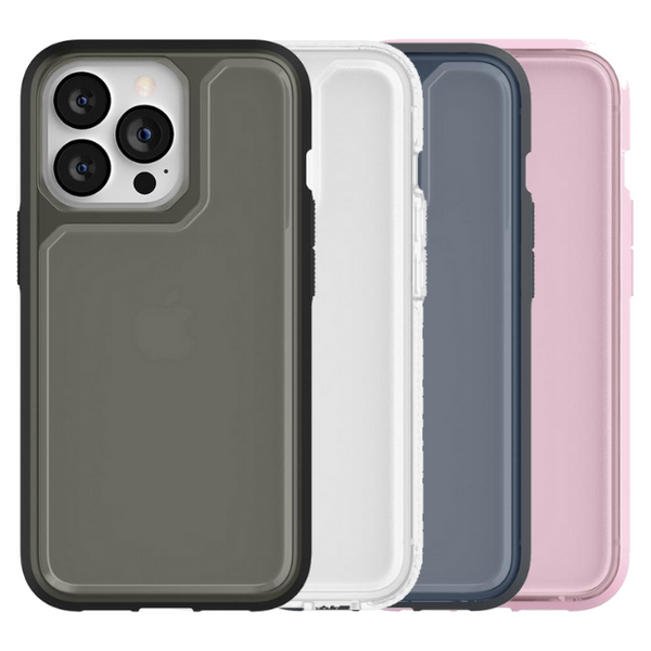 Griffin Survivor Strong Case for iPhone 13 Mini, 13, 13 Pro or 13 Pro Max - Black, Clear, Blue or Pink