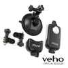 Veho Short Based Universal Suction Mount for MUVI HD with Two MUVI HD holders - VCC-A020-USM
