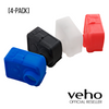Veho Muvi K-Series Protective Silicone Case (4 Pack) – Blue, Black, Transparent & Red – VCC-A044-KSC