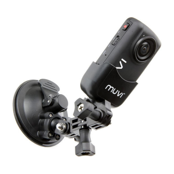 Veho Short Based Universal Suction Mount for MUVI HD with Two MUVI HD holders - VCC-A020-USM