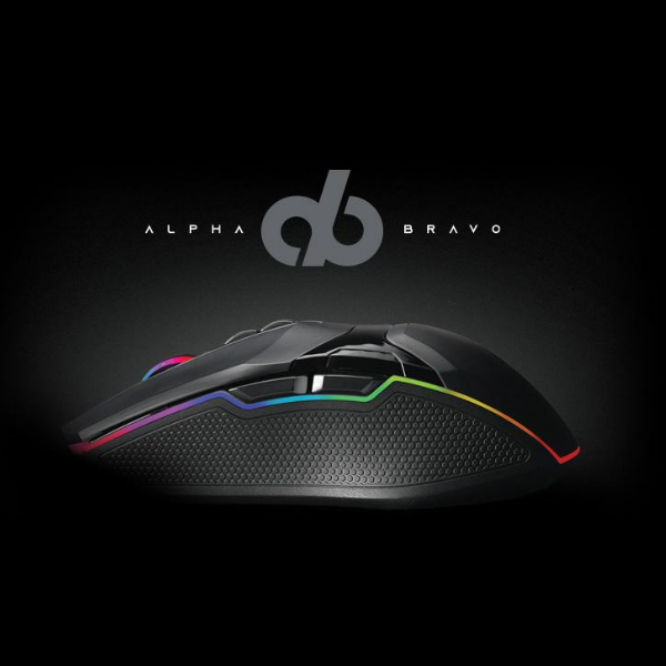 Alpha Bravo by Veho GZ-1 USB Wired Gaming Mouse | 1000Hz Ultra Polling/1ms Response Time - VAB-101-GZ1