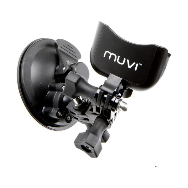 Veho Short Based Universal Suction Mount for MUVI HD with Two MUVI HD holders - VCC-A020-USM