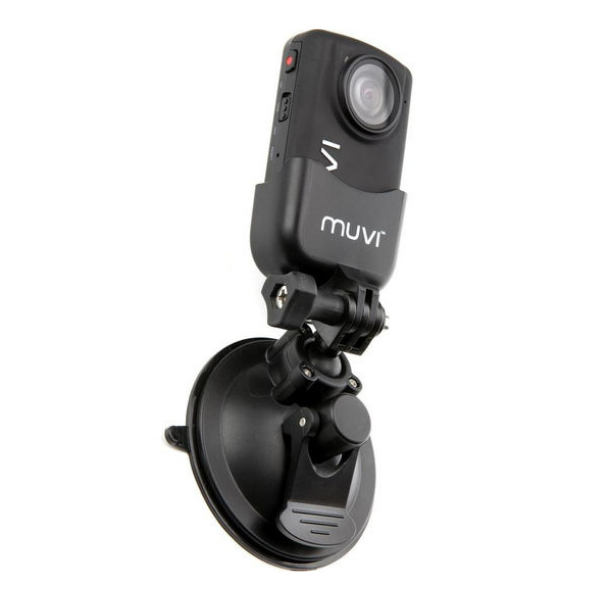 Veho Short Based Universal Suction Mount for MUVI HD with Two MUVI HD holders - VCC-A020-USM