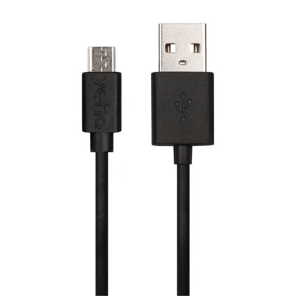Veho Pebble USB-A to micro-USB Charge and Sync Cable | 0.2m/0.7ft - VCL-001-M-20CM